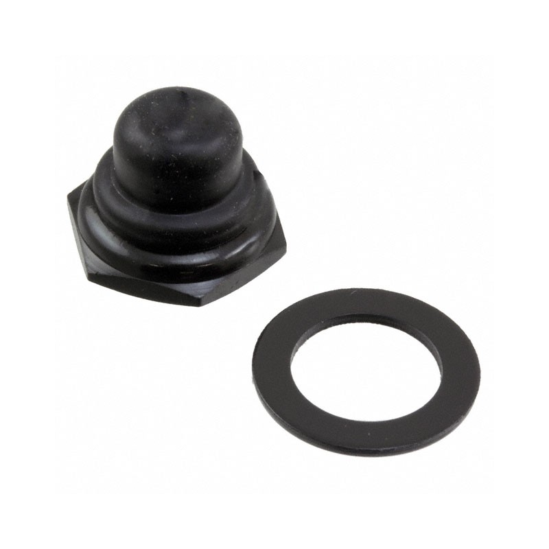 1 pcs : U590 - PUSHBUTTON FULL BOOT BLACK