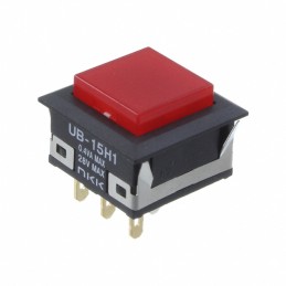 1 pcs : UB15KKG015C-CC - SWITCH PUSH SPDT 0.4VA 28V