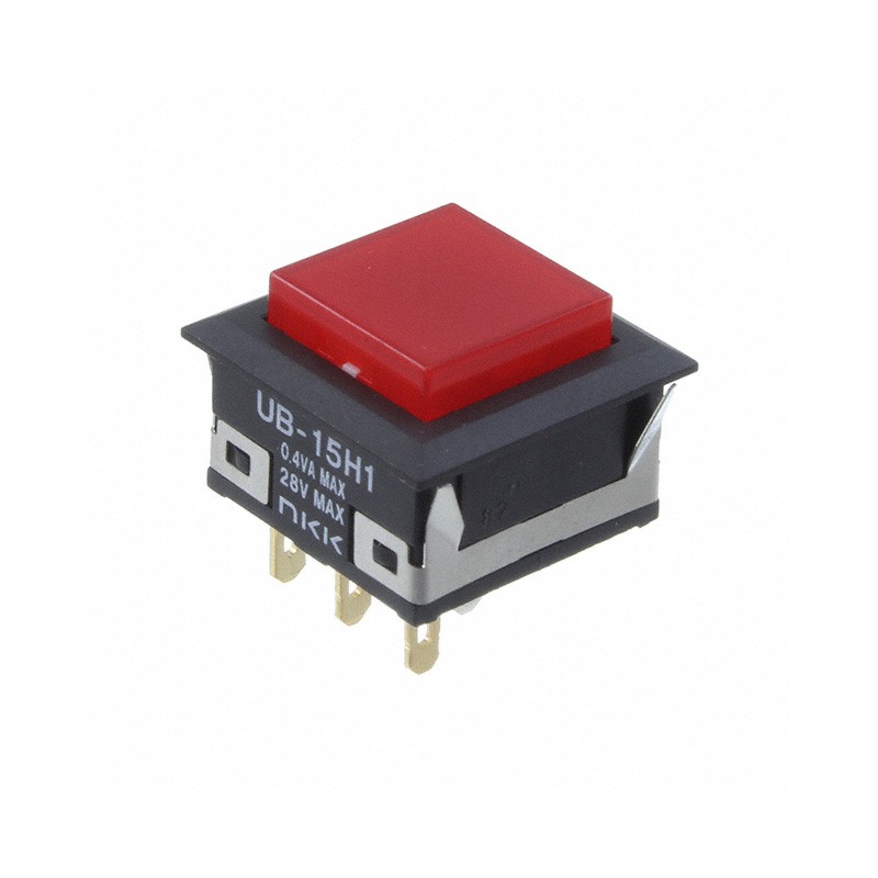 1 pcs : UB15KKG015C-CC - SWITCH PUSH SPDT 0.4VA 28V