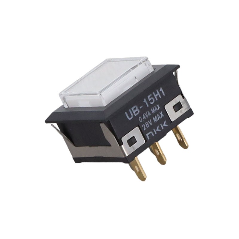 1 pcs : UB15KKG015C-JB - SWITCH PUSHBUTTON SPDT 0.4VA 28V