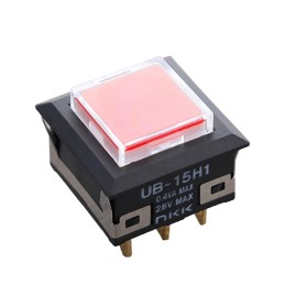 1 pcs : UB15KKG015C-JC - SWITCH PUSH SPDT 0.4VA 28V