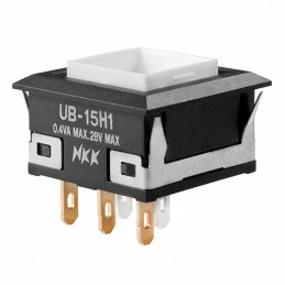 1 pcs : UB15KKG015D - SWITCH PUSH SPDT 0.4VA 28V