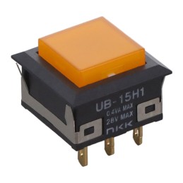 1 pcs : UB15KKG015D-DB - SWITCH PUSH SPDT 0.4VA 28V