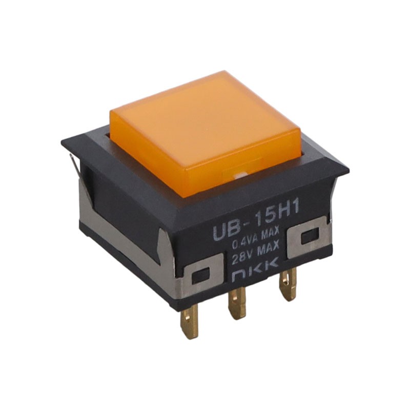 1 pcs : UB15KKG015D-DB - SWITCH PUSH SPDT 0.4VA 28V