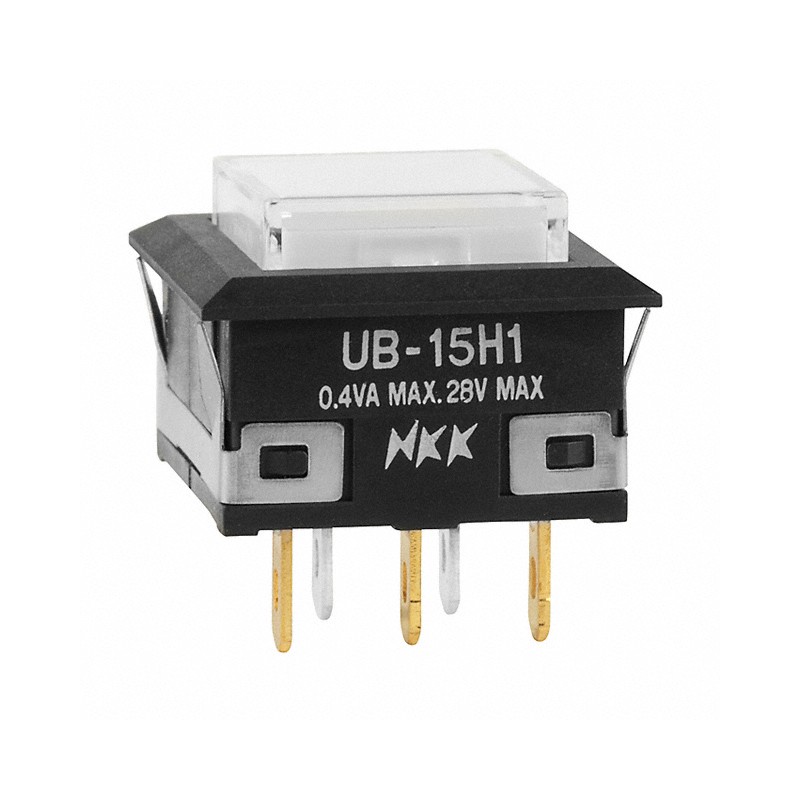 1 pcs : UB15KKG015D-JB - SWITCH PUSH SPDT 0.4VA 28V