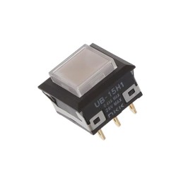 1 pcs : UB15KKG015F-JB - SWITCH PUSH SPDT 0.4VA 28V