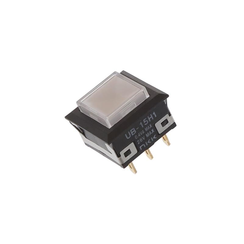 1 pcs : UB15KKG015F-JB - SWITCH PUSH SPDT 0.4VA 28V