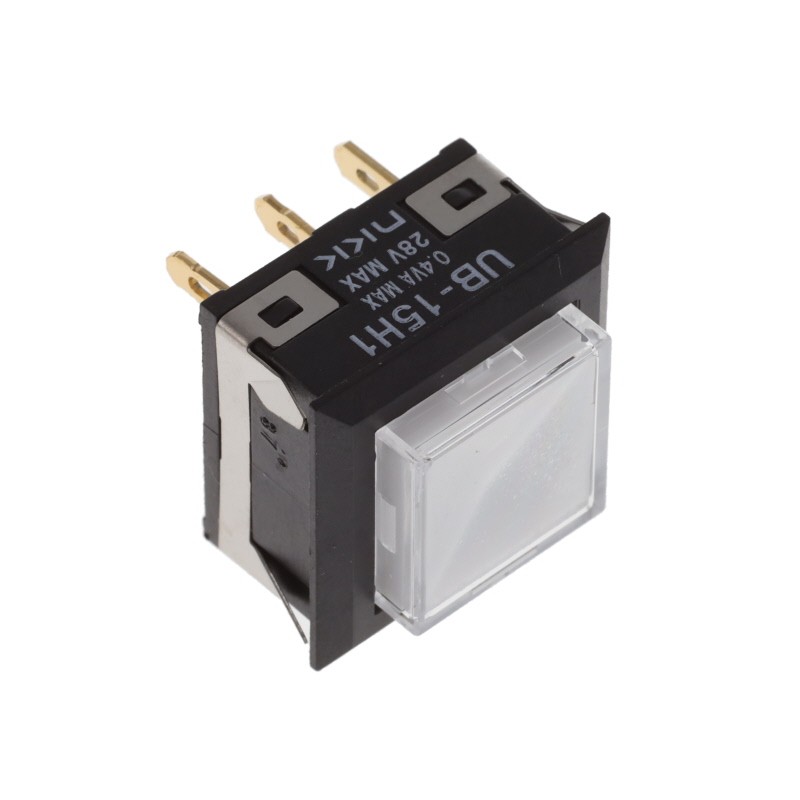 1 pcs : UB15KKG015F-JJ - SWITCH PUSH SPDT 0.4VA 28V