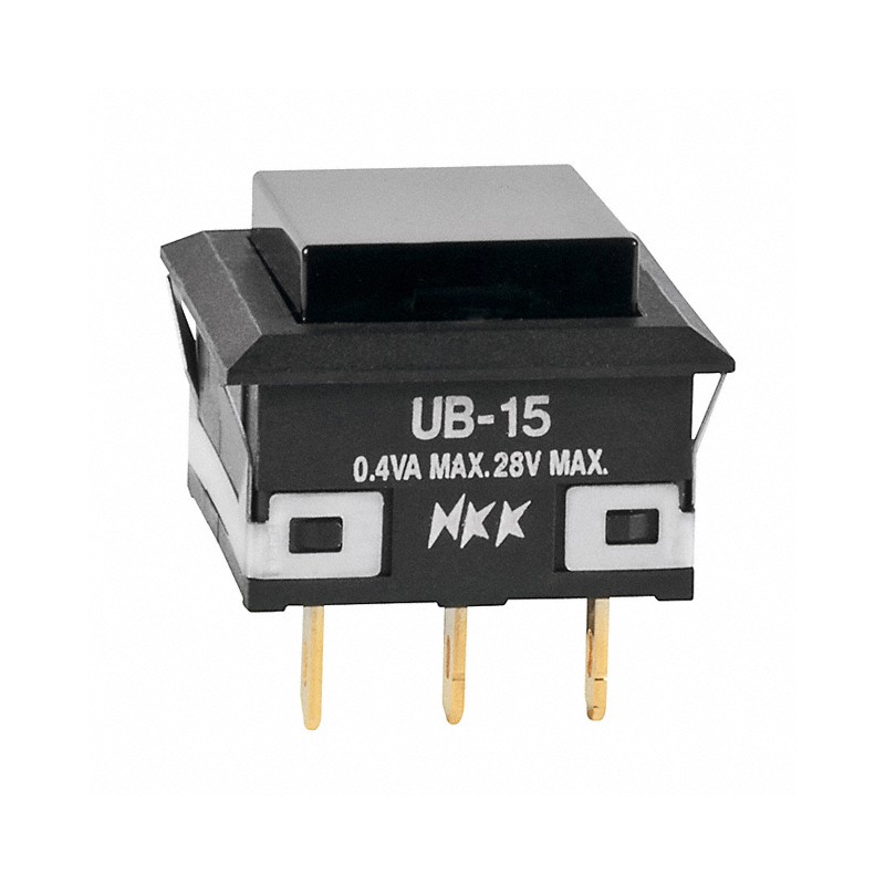 1 pcs : UB15KKG01N-A - SWITCH PUSH SPDT 0.4VA 28V