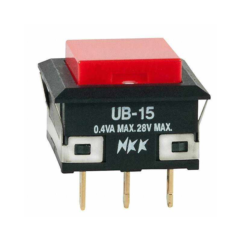 1 pcs : UB15KKG01N-C - SWITCH PUSH SPDT 0.4VA 28V