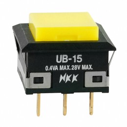 1 pcs : UB15KKG01N-E - SWITCH PUSH SPDT 0.4VA 28V