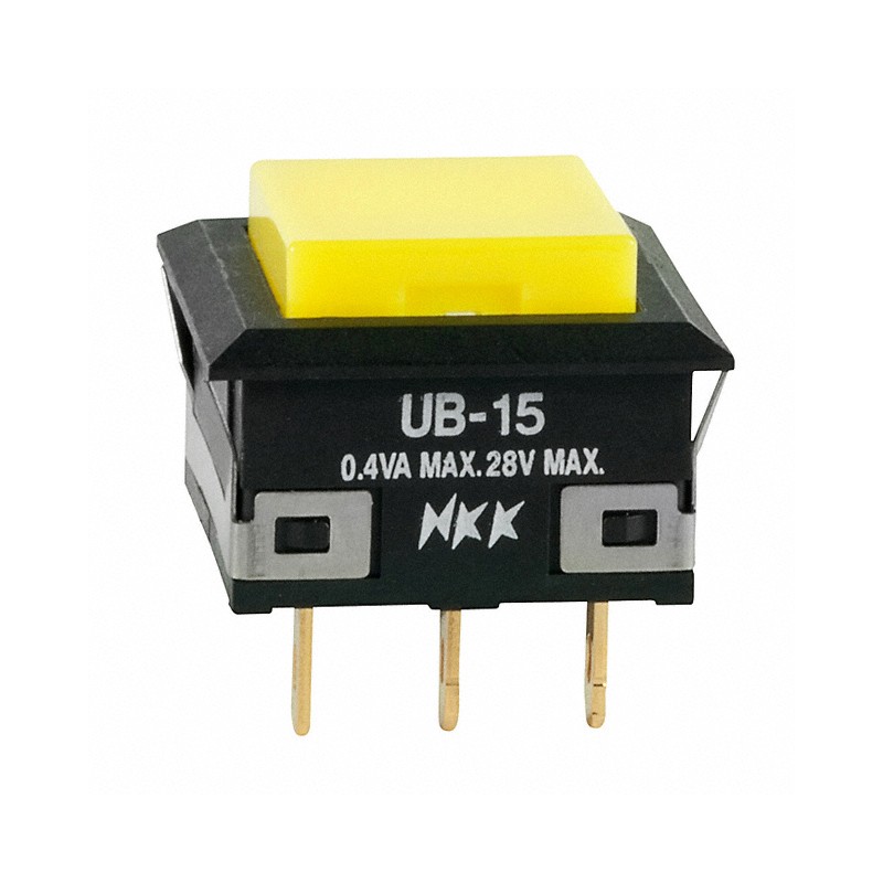 1 pcs : UB15KKG01N-E - SWITCH PUSH SPDT 0.4VA 28V