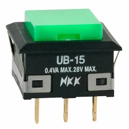 1 pcs : UB15KKG01N-F - SWITCH PUSH SPDT 0.4VA 28V