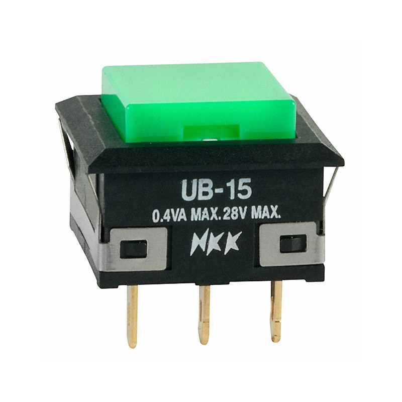 1 pcs : UB15KKG01N-F - SWITCH PUSH SPDT 0.4VA 28V