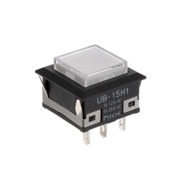 1 pcs : UB15KKW015C-JB - SWITCH PUSHBUTTON SPDT 5A 125V