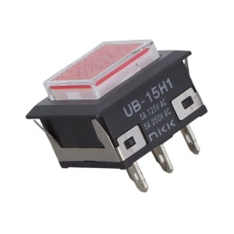 1 pcs : UB15KKW015C-JC - SWITCH PUSHBUTTON SPDT 5A 125V
