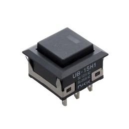 1 pcs : UB15KKW015F-AB - SWITCH PUSHBUTTON SPDT 5A 125V