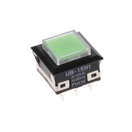 1 pcs : UB15KKW015F-JF - SWITCH PUSHBUTTON SPDT 5A 125V