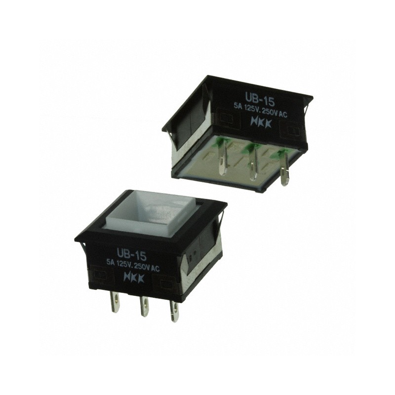 1 pcs : UB15KKW01N - SWITCH PUSHBUTTON SPDT 5A 125V
