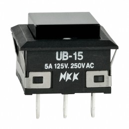 1 pcs : UB15KKW01N-A - SWITCH PUSHBUTTON SPDT 5A 125V