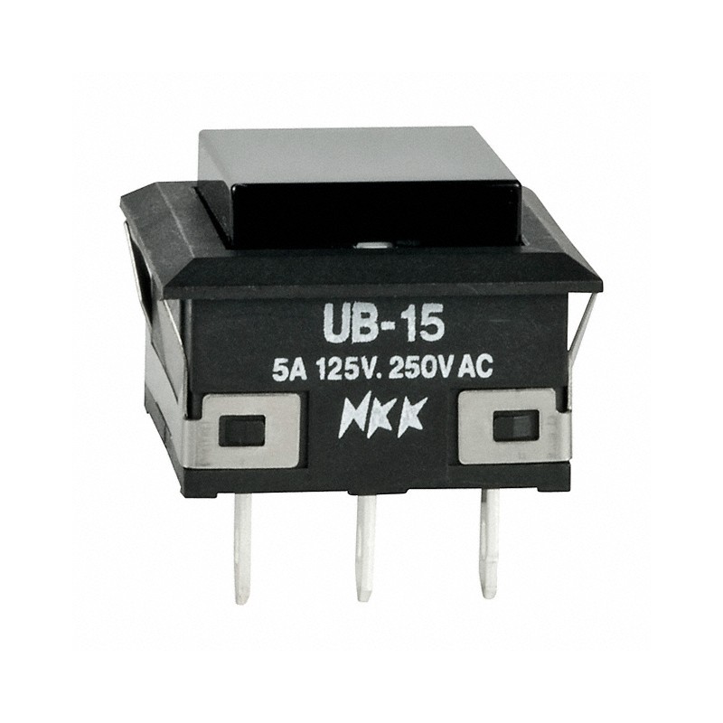 1 pcs : UB15KKW01N-A - SWITCH PUSHBUTTON SPDT 5A 125V