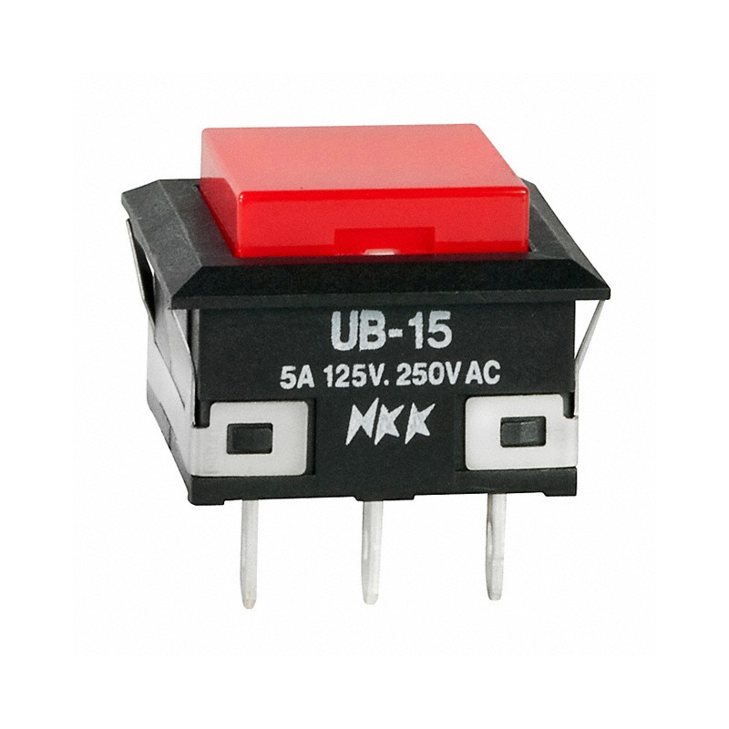 1 pcs : UB15KKW01N-C - SWITCH PUSHBUTTON SPDT 5A 125V