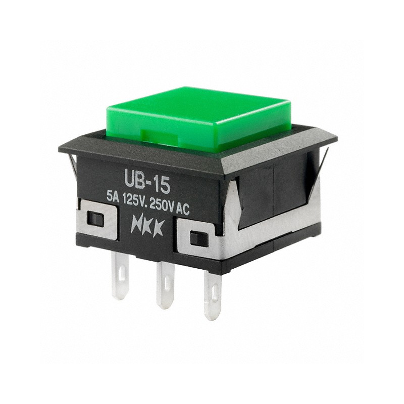 1 pcs : UB15KKW01N-F - SWITCH PUSHBUTTON SPDT 5A 125V