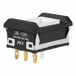 1 pcs : UB15NBKG015F - SWITCH PUSH SPDT 0.4VA 28V