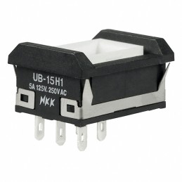 1 pcs : UB15NBKW015C - SWITCH PUSHBUTTON SPDT 5A 125V