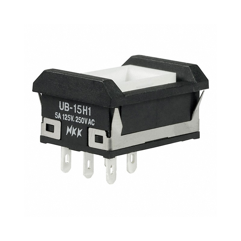 1 pcs : UB15NBKW015C - SWITCH PUSHBUTTON SPDT 5A 125V