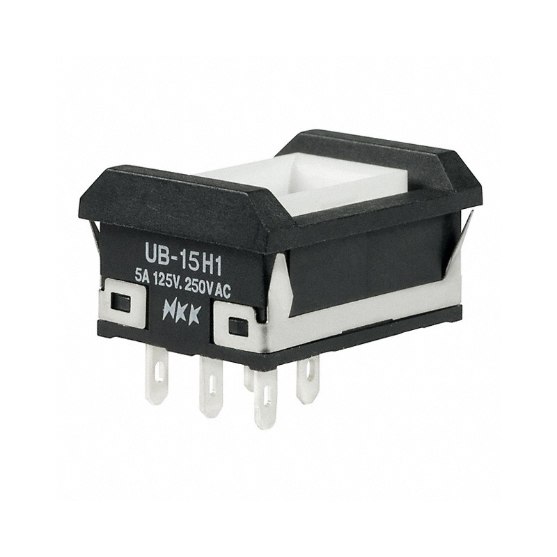 1 pcs : UB15NBKW015F - SWITCH PUSHBUTTON SPDT 5A 125V