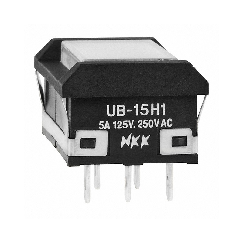 1 pcs : UB15NBKW015F-JB - SWITCH PUSHBUTTON SPDT 5A 125V