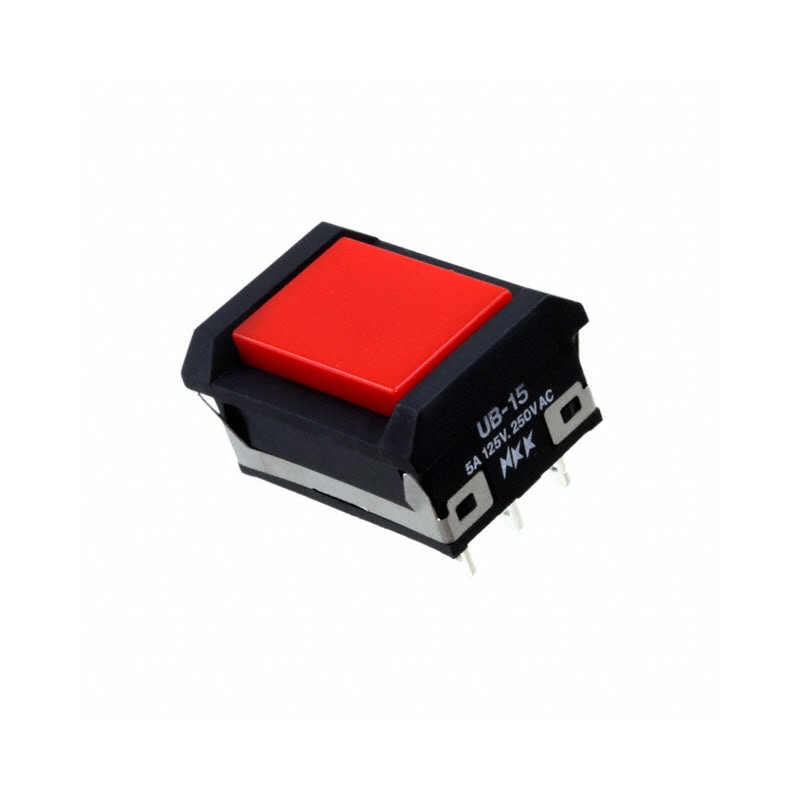 1 pcs : UB15NBKW01N-C - SWITCH PUSHBUTTON SPDT 5A 125V