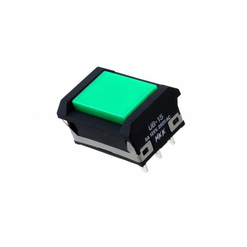 1 pcs : UB15NBKW01N-F - SWITCH PUSHBUTTON SPDT 5A 125V