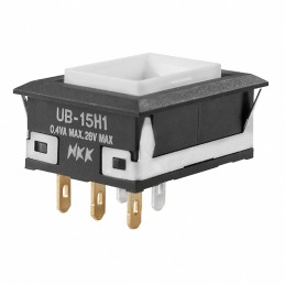 1 pcs : UB15NKG015D - SWITCH PUSH SPDT 0.4VA 28V