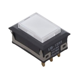 1 pcs : UB15NKG015F-JB - SWITCH PUSH SPDT 0.4VA 28V