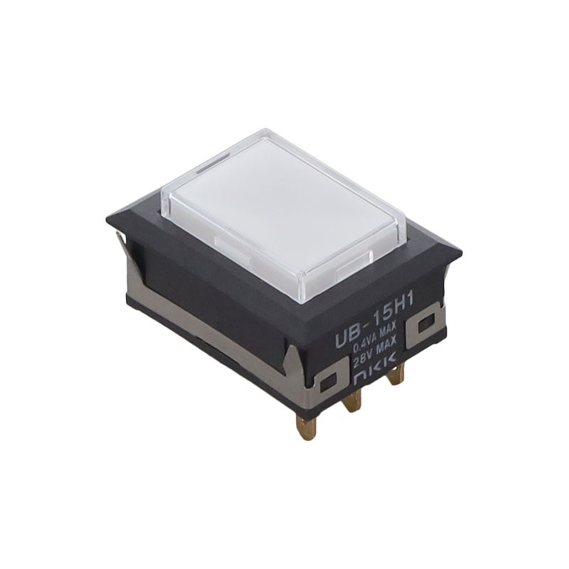 1 pcs : UB15NKG015F-JB - SWITCH PUSH SPDT 0.4VA 28V