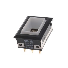 1 pcs : UB15NKG01N - SWITCH PUSHBUTTON SPDT 0.4VA 28V