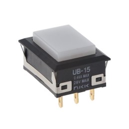 1 pcs : UB15NKG01N-B - SWITCH PUSH SPDT 0.4VA 28V