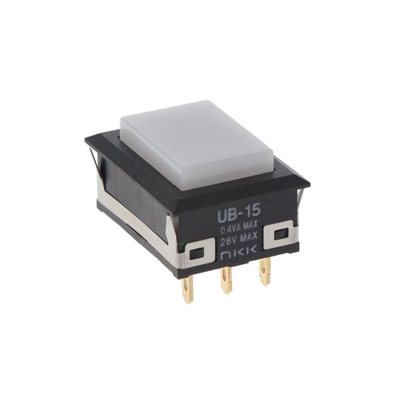 1 pcs : UB15NKG01N-B - SWITCH PUSH SPDT 0.4VA 28V