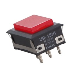 1 pcs : UB15NKW015C-CC - SWITCH PUSHBUTTON SPDT 5A 125V