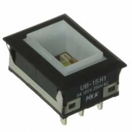 1 pcs : UB15NKW015D - SWITCH PUSHBUTTON SPDT 5A 125V