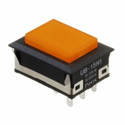 1 pcs : UB15NKW015D-DB - SWITCH PUSHBUTTON SPDT 5A 125V