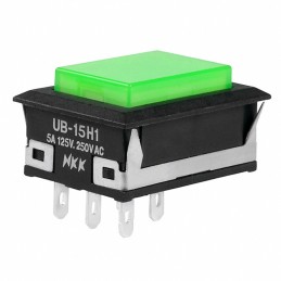1 pcs : UB15NKW015F-FF - SWITCH PUSHBUTTON SPDT 5A 125V