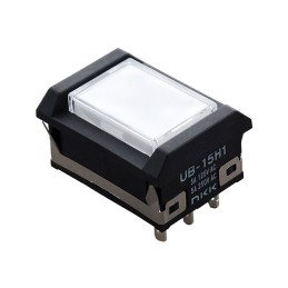1 pcs : UB15NKW015F-JB - SWITCH PUSHBUTTON SPDT 5A 125V