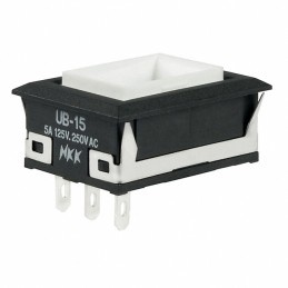 1 pcs : UB15NKW01N - SWITCH PUSHBUTTON SPDT 5A 125V