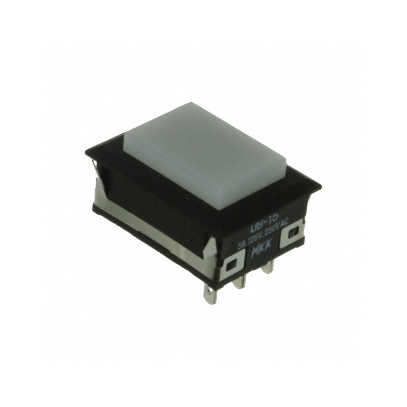 1 pcs : UB15NKW01N-B - SWITCH PUSHBUTTON SPDT 5A 125V