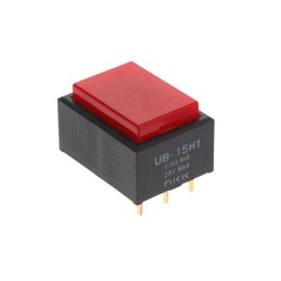 1 pcs : UB15RKG035C-CC - SWITCH PUSHBUTTON SPDT 0.4VA 28V