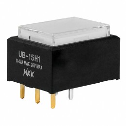 1 pcs : UB15RKG035F-JB - SWITCH PUSH SPDT 0.4VA 28V