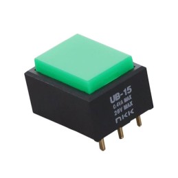 1 pcs : UB15RKG03N-F - SWITCH PUSH SPDT 0.4VA 28V